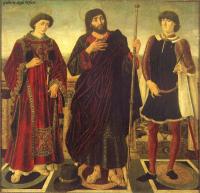 Pollaiolo, Antonio del - Altarpiece of the SS Vincent, James and Eustace